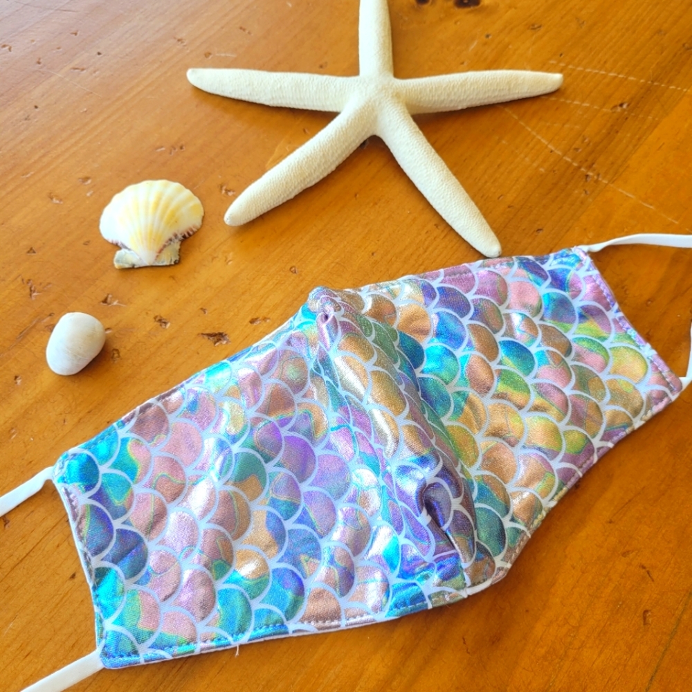 Mermaid face mask unworn